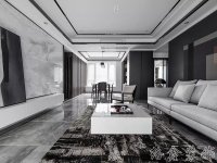 新中式風(fēng)格家居裝修裝飾室內(nèi)設(shè)計(jì)效果-G606-1